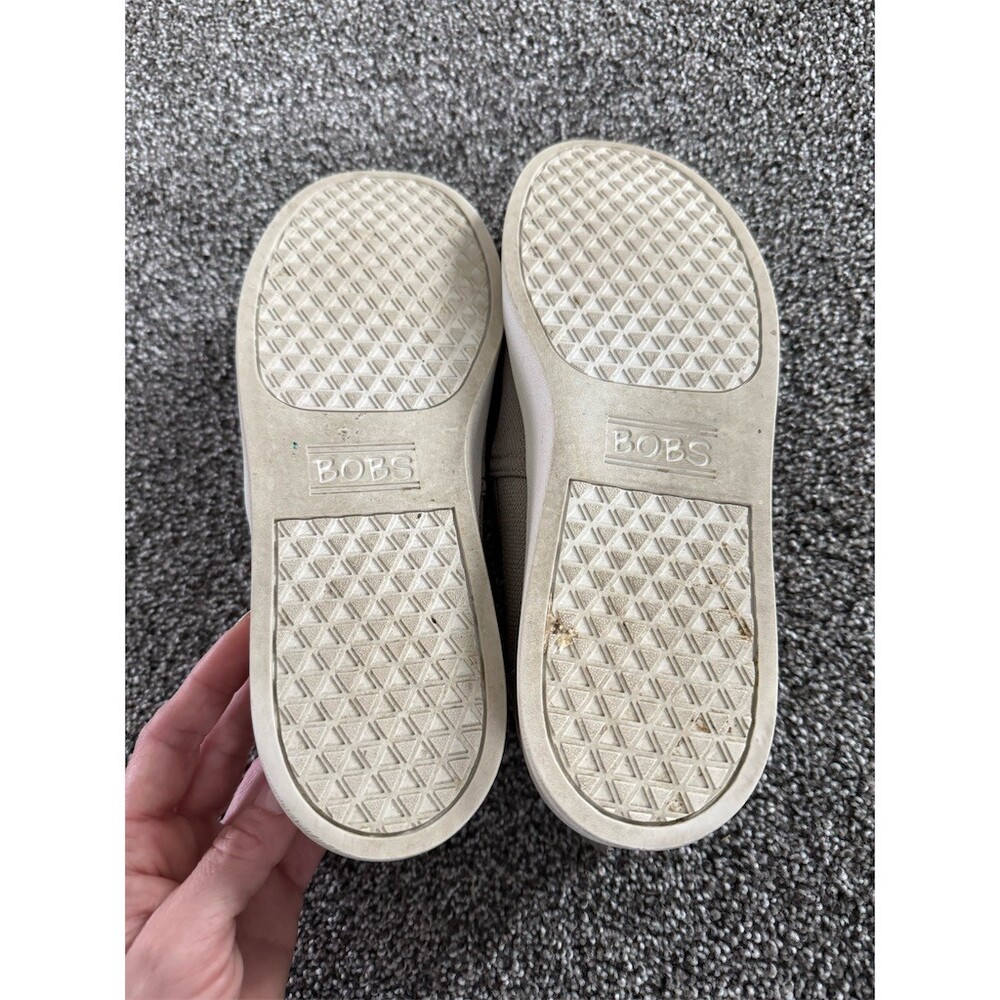 BOBS from Skechers Sneakers Womens 9.5 Taupe Memory Foam - Picture 4 of 6